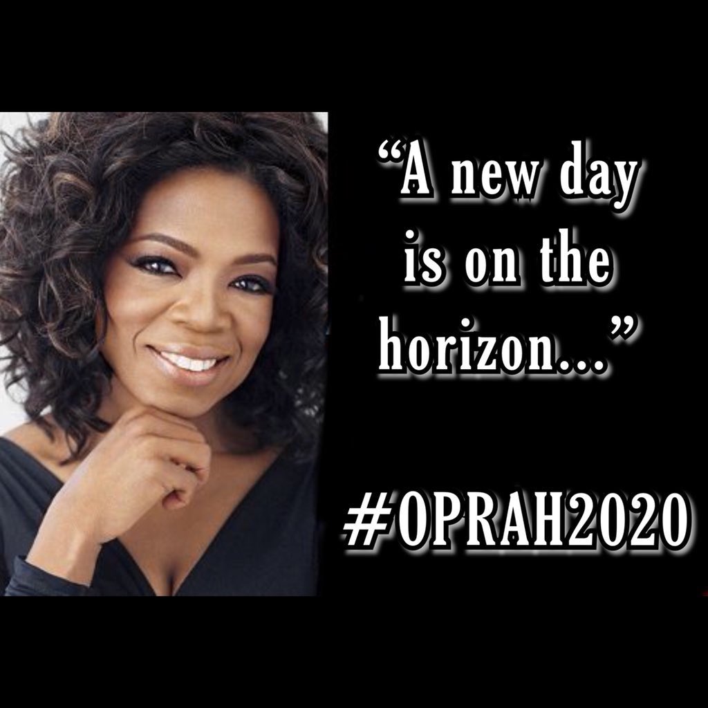 Oprah’s 2020 campaign slogan #Oprah #GoldenGlobes