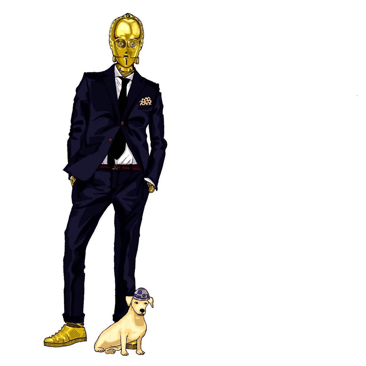 C3po イラスト イラスト素材 ベクター クリップアート Yukiko