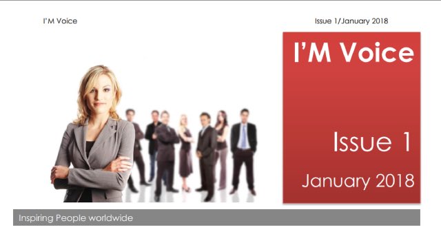 Becomeremarkabl's tweet photo. I'M Voice
Welcome to the I’M Voice!
At Inspiration Masters we are pleased to announce the launching of our online newsletter I’ M Voice.
https://t.co/bzqkkR9PqI
#imvoice #January2018 #Newsletter #onlinemagazine #Januaryissue #Voice #Inspiration #community #communication #info https://t.co/deNu2MDXnT