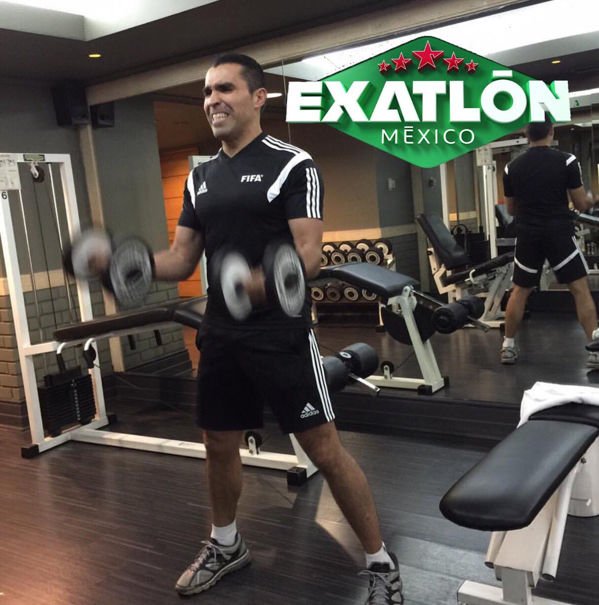 ChiquimarcoMx's tweet photo. #soyexatlon cuando me motivo al ver a todos dando 💯 😅 y me pongo a sudar la gota gorda en el gym !! #MeMotivan https://t.co/R0HSUrzmbC