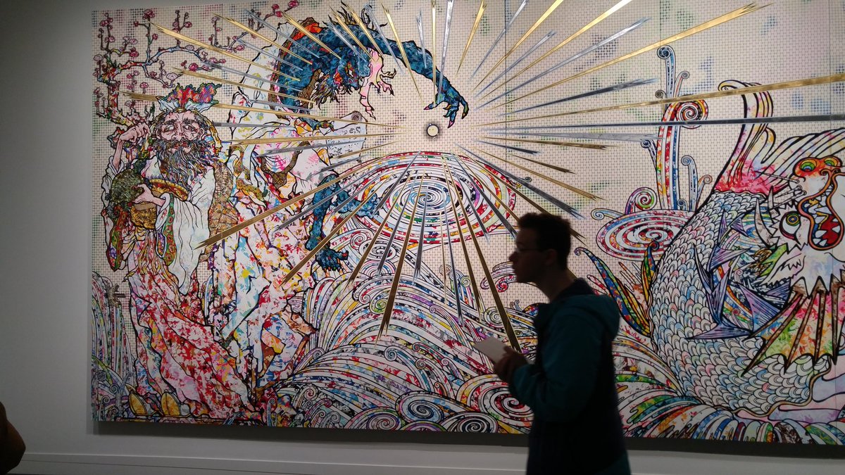 ddayhere's tweet image. At the @mfaboston looking at the #mfamurakami exhibit.  Great and exciting. Insightful and revealing.