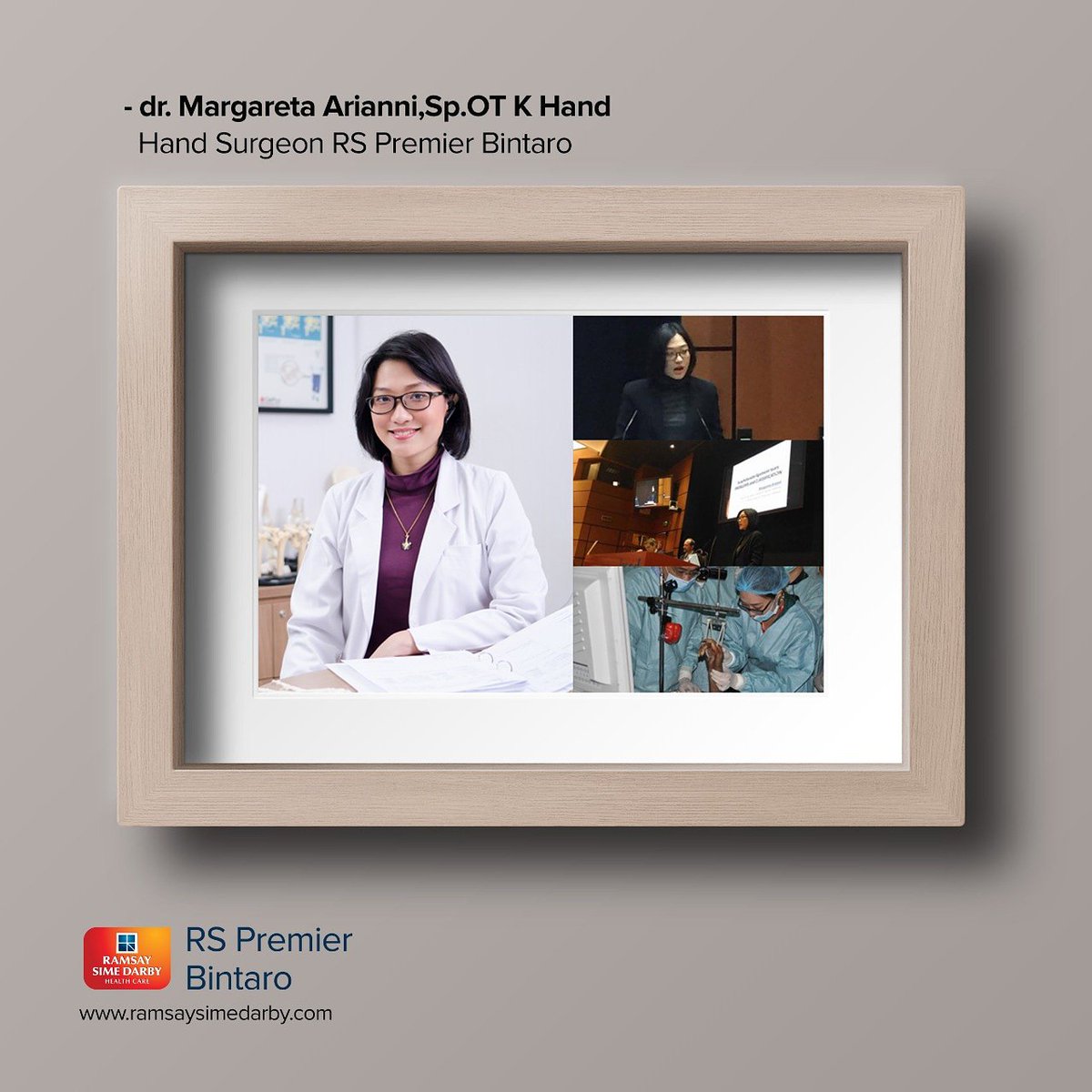 Dr Margareta Arianni from Hand Centre Premier Bintaro Hospital, became a speaker of 2… instagram.com/p/BdrTFddDWMS/
