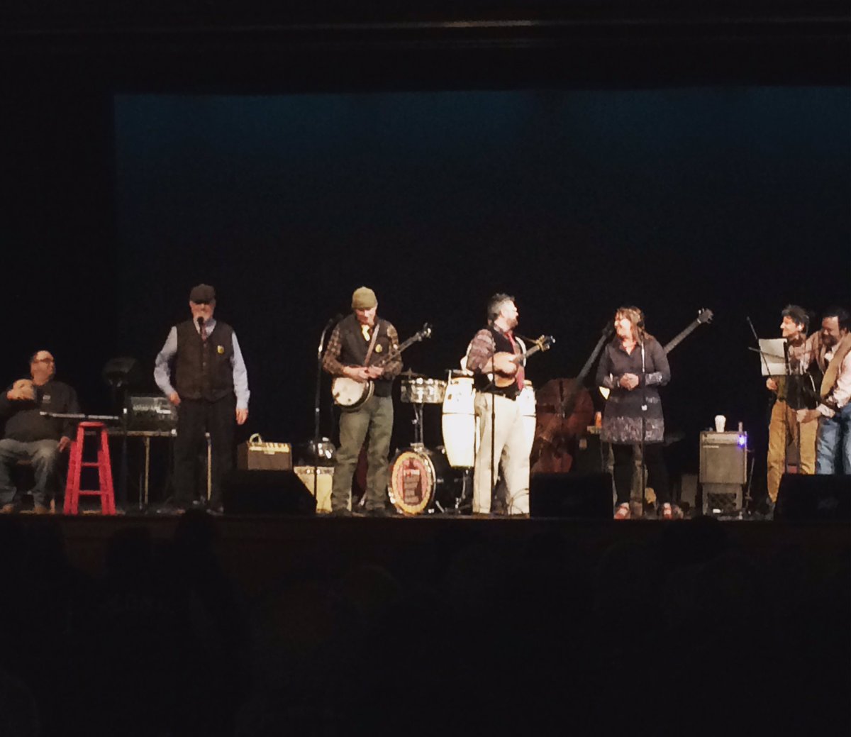 The Leaky Boot Jug Band is playing at the Crosby Center right now! #newyearsbythebay #belfastmaine