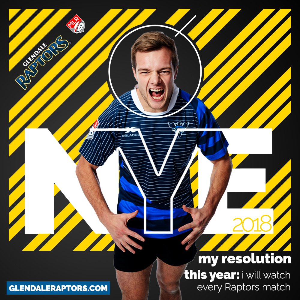 AmericanRaptors's tweet photo. A very Happy New Year from all of us at the Glendale Raptors! We're excited for fantastic 2018 ahead! May this year be filled with much to celebrate, including as many Raptors matches as you can watch! #RaptorsLife https://t.co/teUPvt5q6L