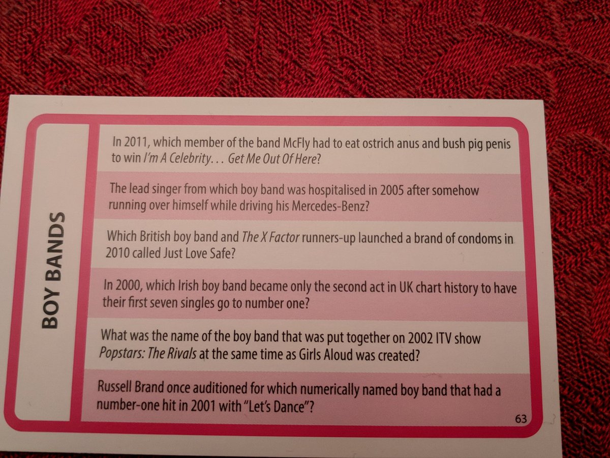 kebabdylan's tweet photo. UK version of Trivial Pursuit. Lads... You guys across the pond have some issues. #OstrichAnus https://t.co/59dRIjAYTz