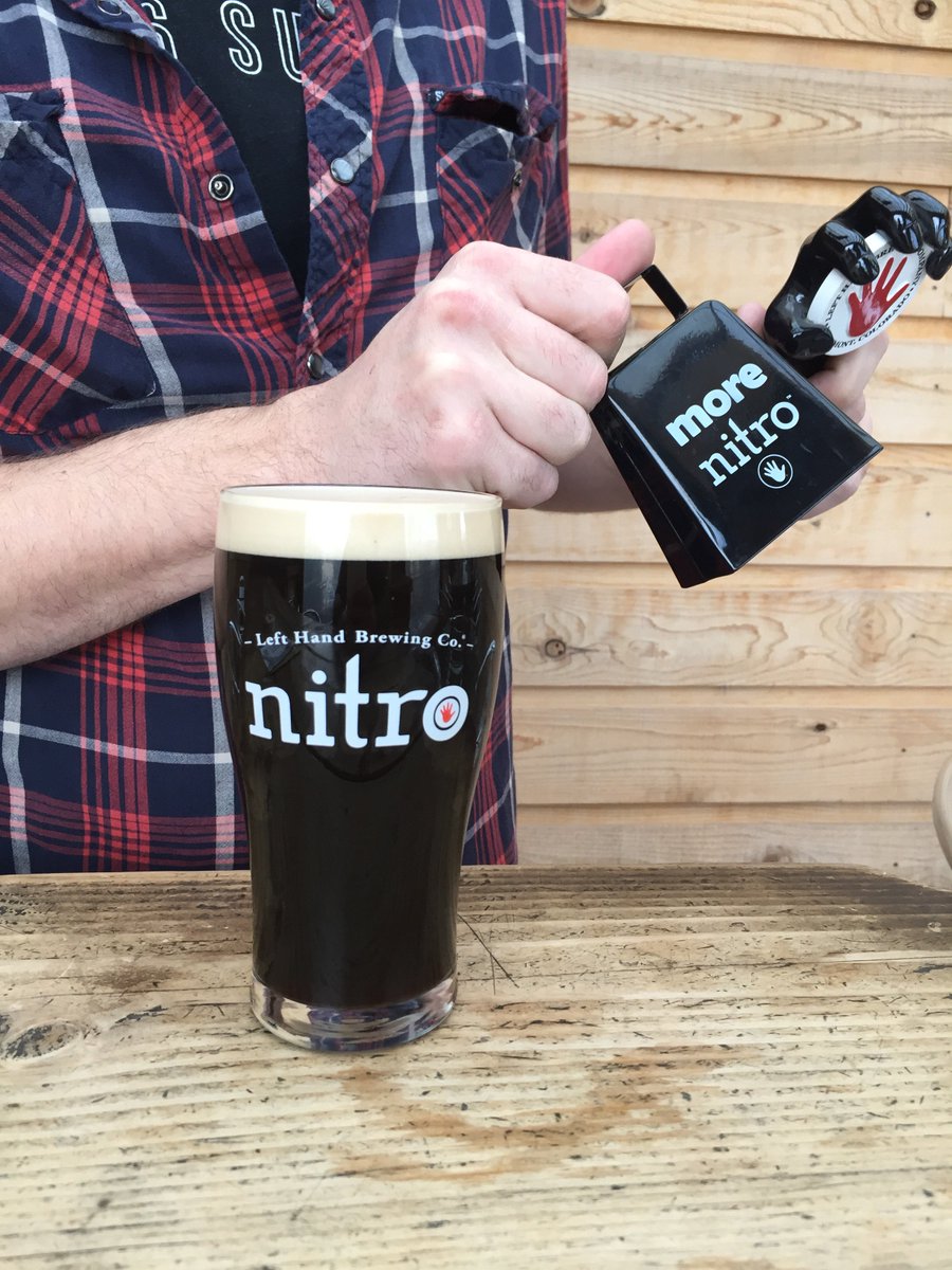 LeftHandBrewing's tweet photo. Ring in the New Year the Leftie way with #MoreCowbell #LeftHandNitro #AmericasStout https://t.co/ae7Zckagb3