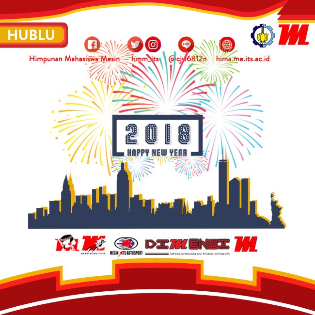 [ HAPPY NEW YEAR 2018 ]

Kami segenap Keluarga Mahasiswa Mesin ITS mengucapkan selamat Tahun Baru 2018 !

- Departemen Hubungan Luar Himpunan Mahasiswa Mesin FTI-ITS 17/18 -