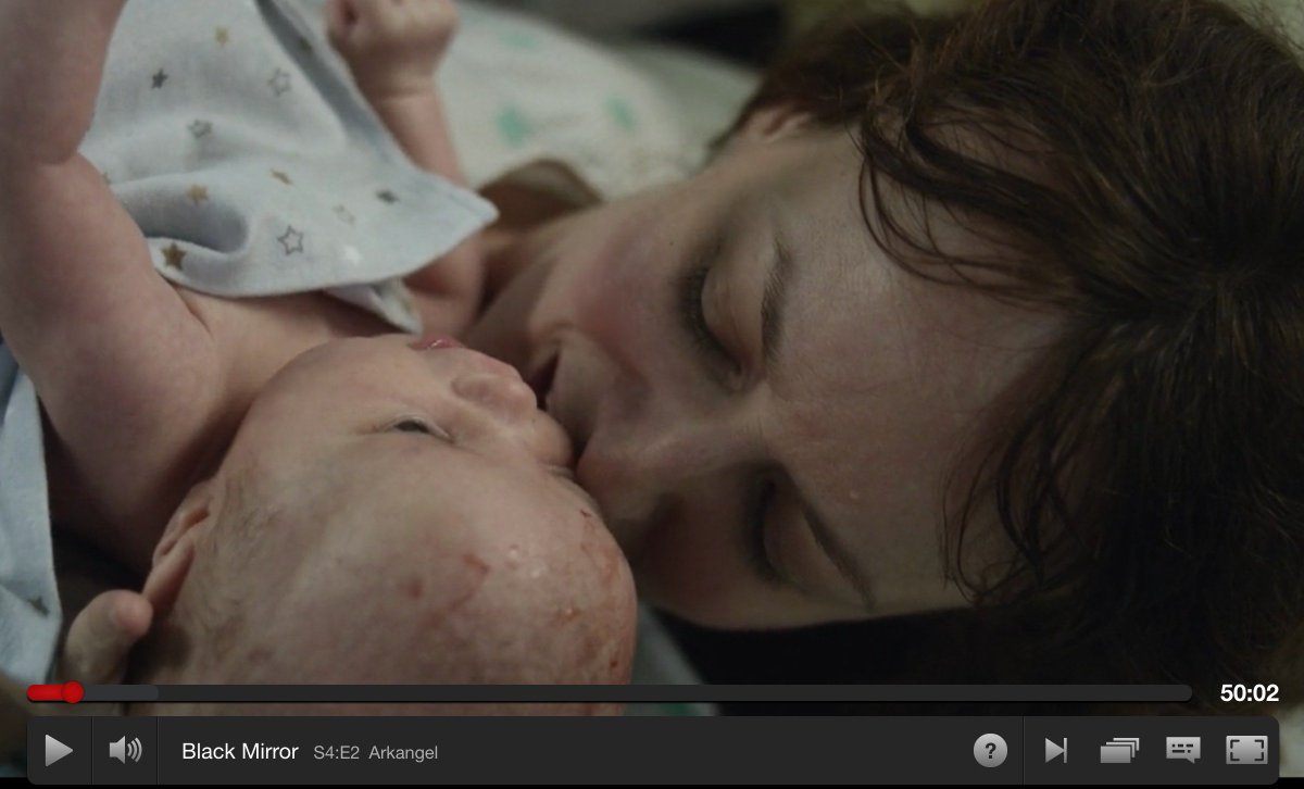 christinafriel's tweet photo. I was hair and makeup for this baby in Black Mirror and I just slabbed strawberry smuckers all over that noggin. Got paid 300k. https://t.co/dn0va7wrNM
