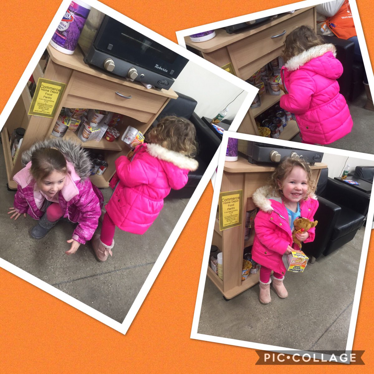 noon0611's tweet photo. Homer Pantry was stocked by these sweet girls today!! π#newyear #freshpantry @HomerDepot3 @JulieGiattino @cmh346 https://t.co/m61aQsMJNP
