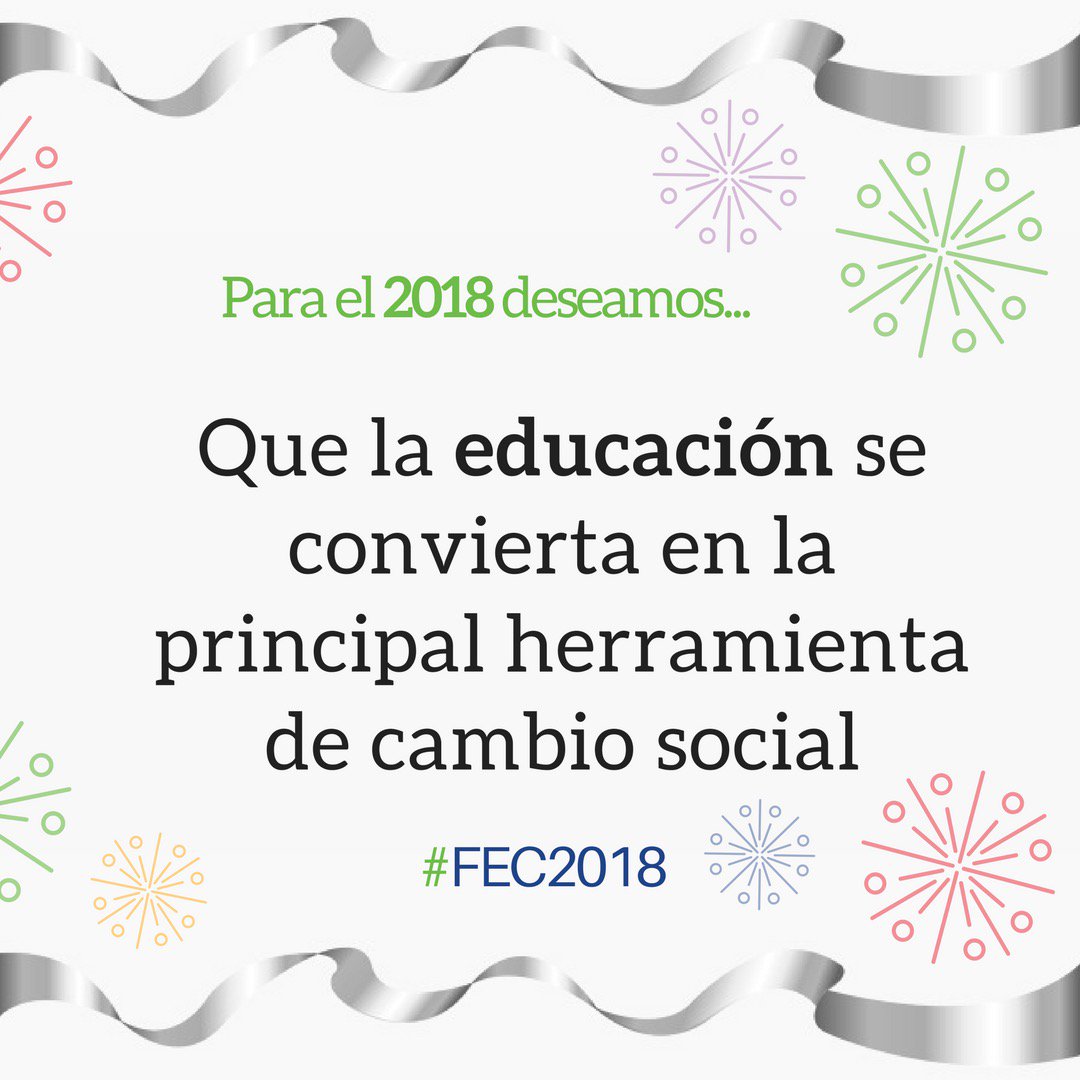 EmbComunitarios's tweet image. Desde Embajadores Comunitarios proyectamos nuestros deseos para tener el mejor año #FEC2018. ¿Y ustedes qué desean lograr el año próximo?Sigamos con la mejor energía. ¡Feliz año nuevo! 🌟