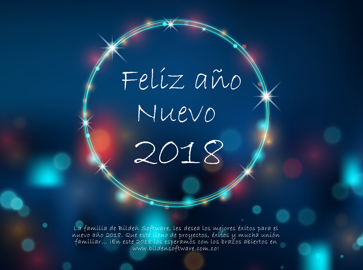BildenSoftware's tweet photo. ¡#BildenSoftware 🌐 les desea un FELIZ AÑO 2018! Muchas bendiciones en sus vidas, éxitos y que se cumplan todos y cada uno de los proyectos que quieran alcanzar. Agradecemos la confianza este 2017.
#FelizAño2018 #BildenTips #DesarrolloWeb #DesarrolloDeSoftware #GestiónDeIT https://t.co/8uWCs7Agk0
