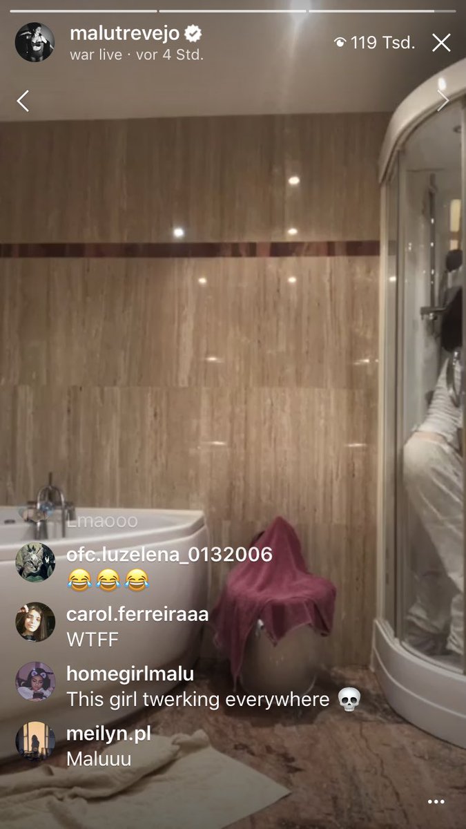 Malu trevejo bathtub video