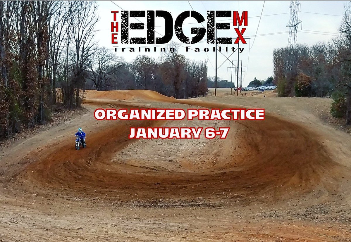 The_edgemx's tweet photo. Organized practice Saturday and Sunday 10-3. January 6-7.
Both days the vet track, corner track, &amp; Mini Os Sx track will be open &amp; prepped. $30 https://t.co/lkMwTAVfgi