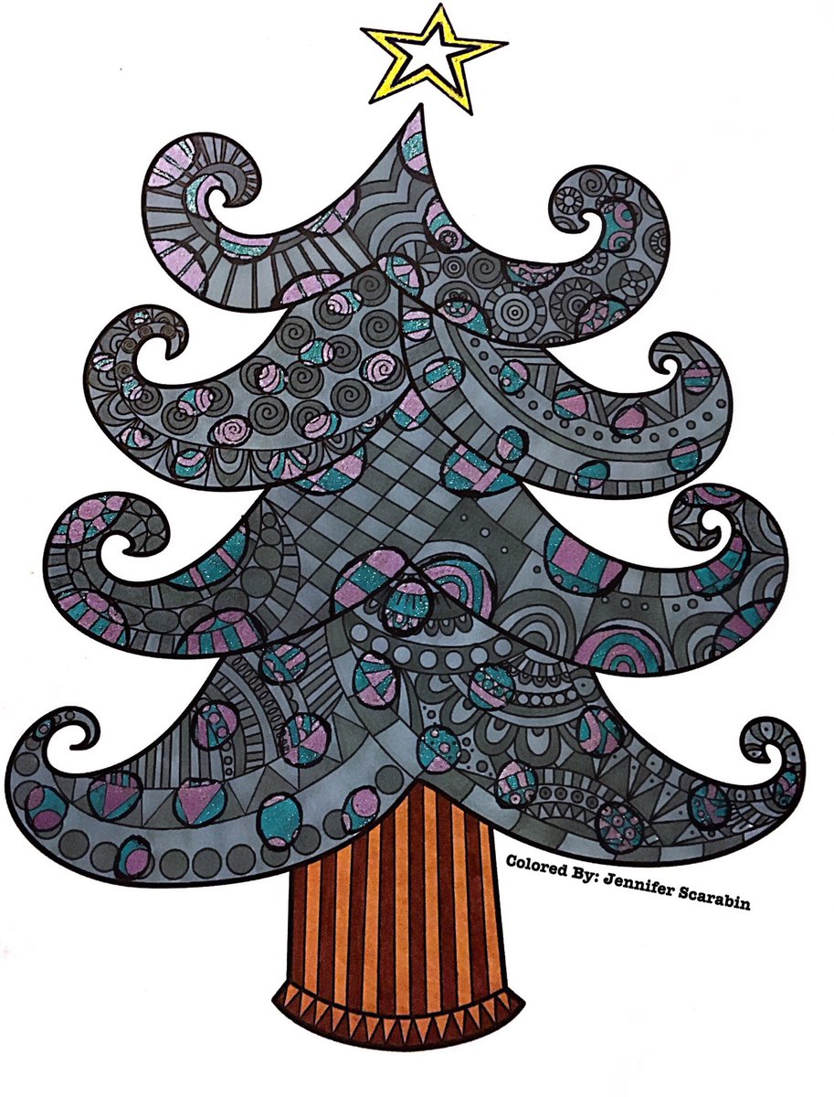 ColoringManiac's tweet photo. I love being different. Better late then never. Lol 
Buy: https://t.co/BJMPpamGV1
Artist: Jeanette Wummel 
Book: Christmas Roots
Medium: Colorit Pens &amp; off brand touch five markers #adultcoloring #coloringbook #christmasroots #coloringforadults #followme https://t.co/h3mLw7uyuE