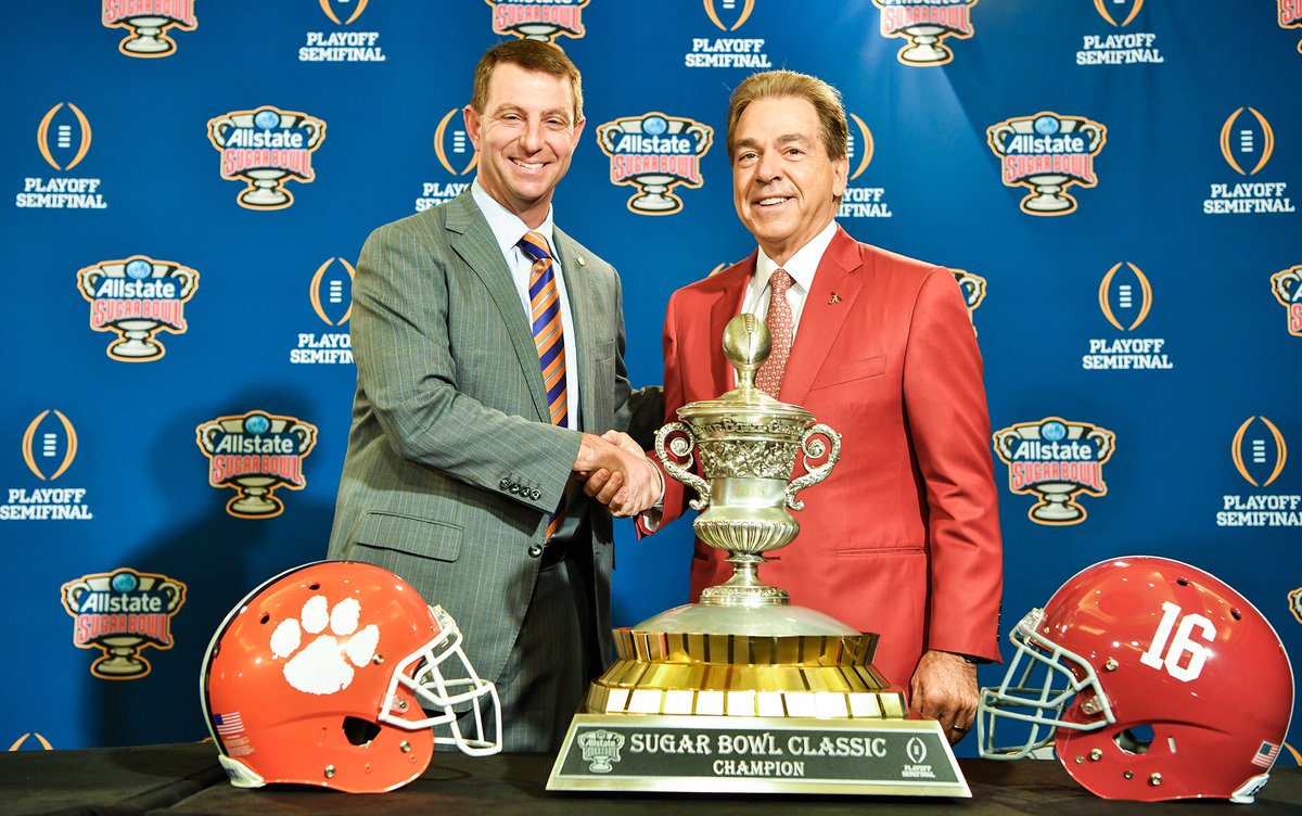 Alabama vs. Clemson Live Stream Watch Sugar Bowl Online