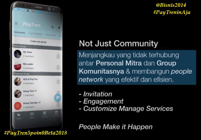 Bisnis2014's tweet photo. #PayTreninAja-->#PayTren5poin0Beta2018
#PayTrenCommunity-->Not Just Community; Menjangkau yg tdk terhubung antar Personal #mitra #PayTren & group komunitasnya & Membangun #peoplenetwork yg efektif+efisien.
Program:
>>#Invitation
>>#Engagement
>>#CustomiszManageService https://t.co/9OTwz3LQsT