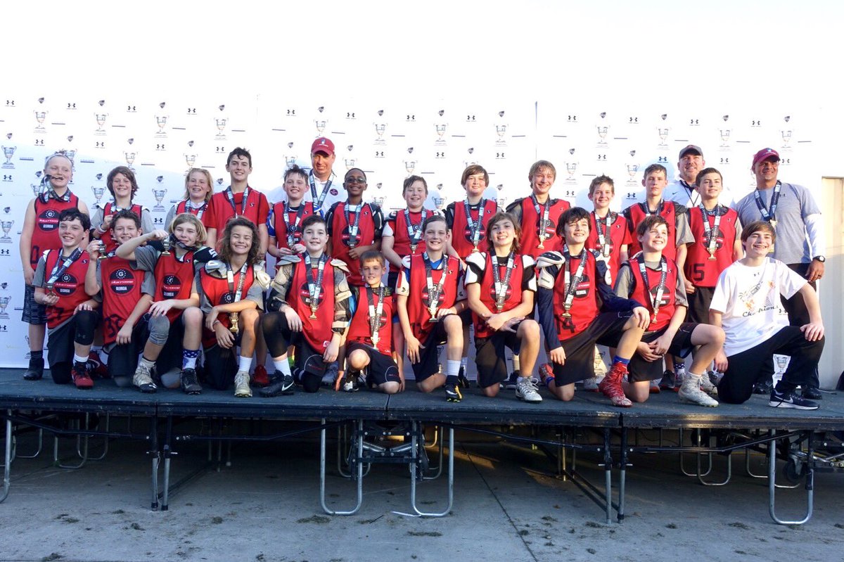 NDPLacrosse's tweet photo. In the final matchup of the day, the Titans won in OT! Palm Beach Revolution took second place and 3d Georgia took third. Congratulations teams and Happy New Year! #LAXTOC https://t.co/7prM71rYQ5