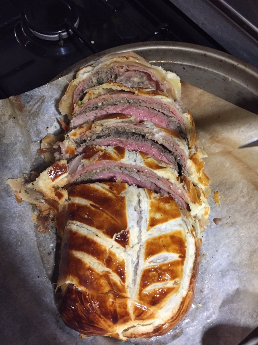 NadejeT's tweet photo. @GordonRamsay Hi Chef, my man cooked your Wellington Beef, and it's really good...what do you think? https://t.co/uBFo25KwLc