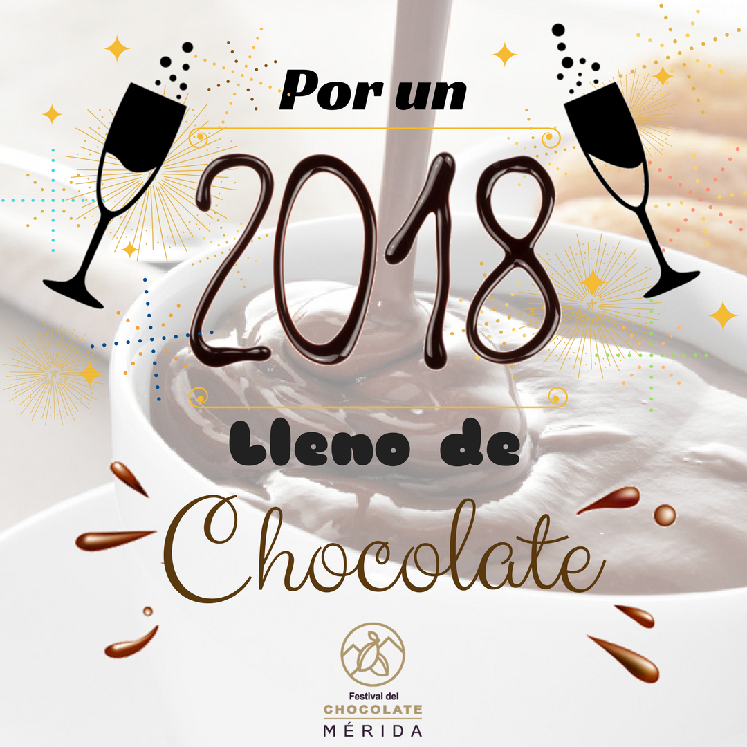 Y ya falta poco para que se termine el 2017! Queremos desearles un nuevo año lleno de buenos momentos, salud, felicidad, amor y prosperidad, pero sobre todo un 2018 lleno de mucho chocolate!