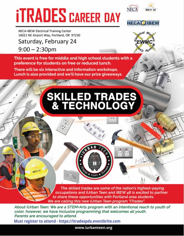 iurbanteen's tweet image. Yes we do STEM+Arts but now let's put some shine on Skilled Trades too #EmploymentPathways #Portland #DiversityinSTEM