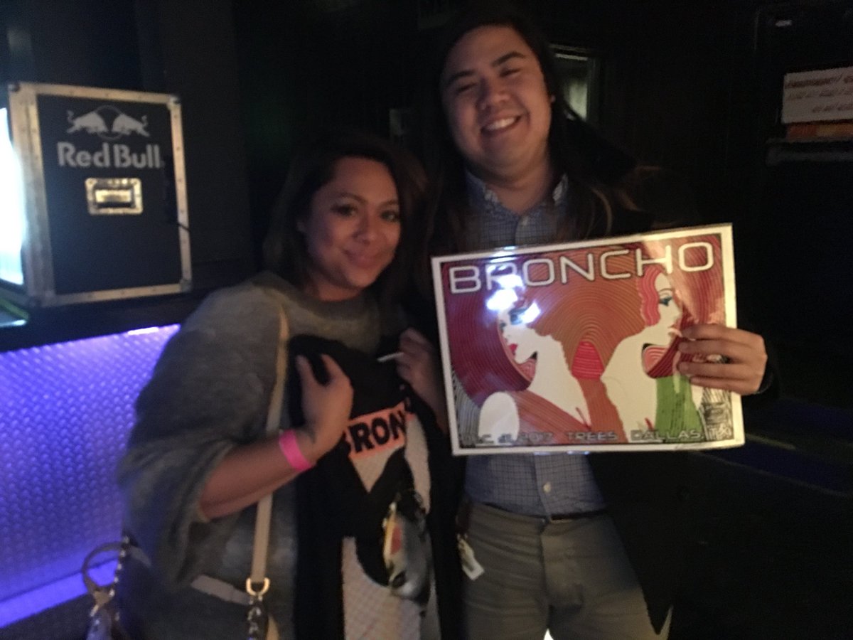 phdavid92's tweet photo. Shoutout to Ben from @BRONCHOBAND for the sweet merch! Excited to see them play tonight! @deepellumtexas #trees #bronchoworldwide https://t.co/oodVdN8ow7