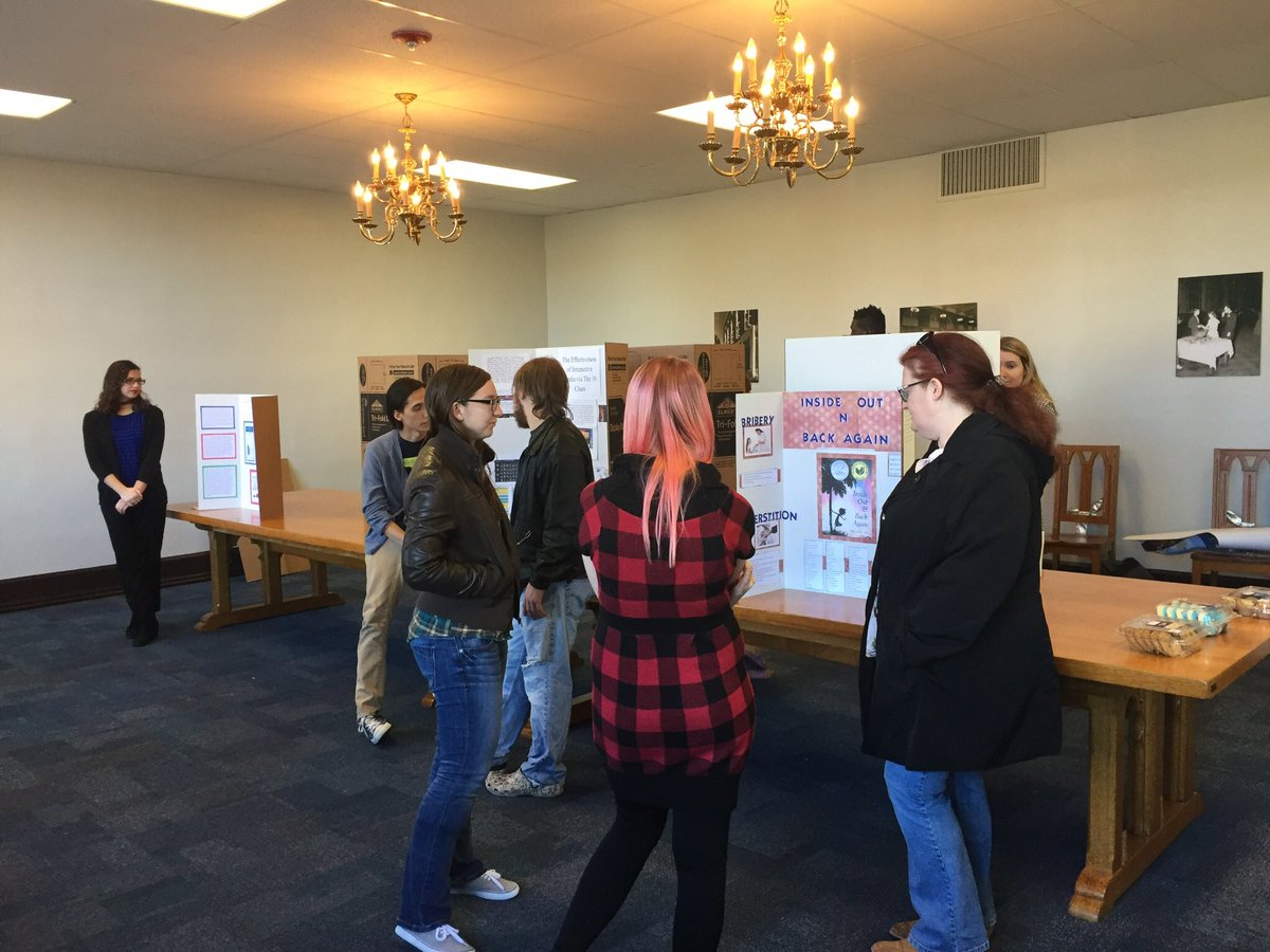 _crisRhodes's tweet photo. I also got to teach an amazing group of students this year in #eng305 my children’s lit class. Their final projects blew me away. https://t.co/b2Bc3tIEGF