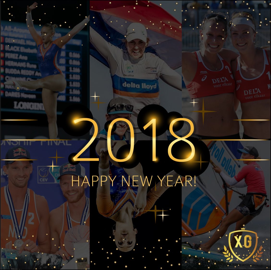 Wij wensen iedereen een goede jaarwisseling en een 2018 met gouden glans! 🎇🍾