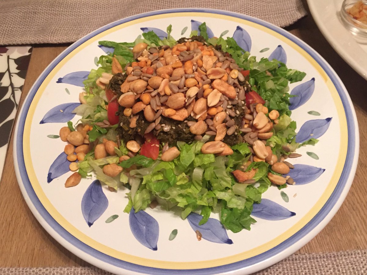 davesteer's tweet photo. #52Plates - Plate 52: Burmese! Khow Suey and Tea Leaf Salad. https://t.co/DNJb175y6o
