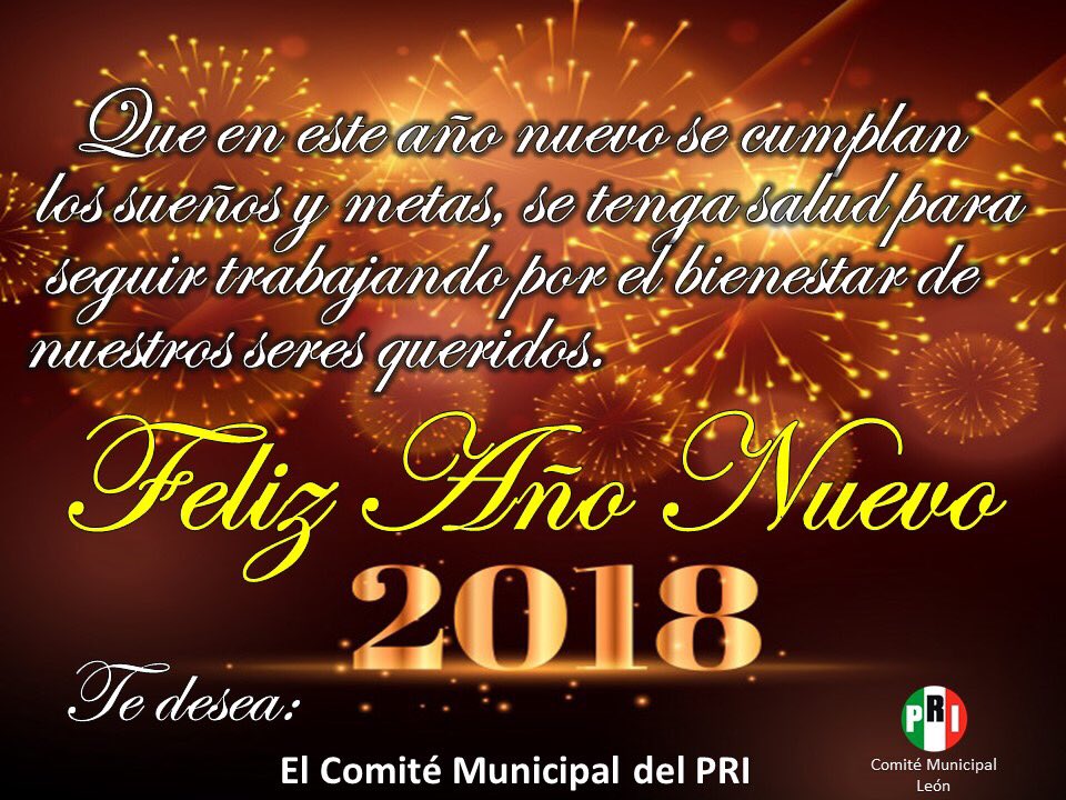 PRILeonOficial's tweet photo. ¡Feliz Año Nuevo! https://t.co/ls6s9Y3rif