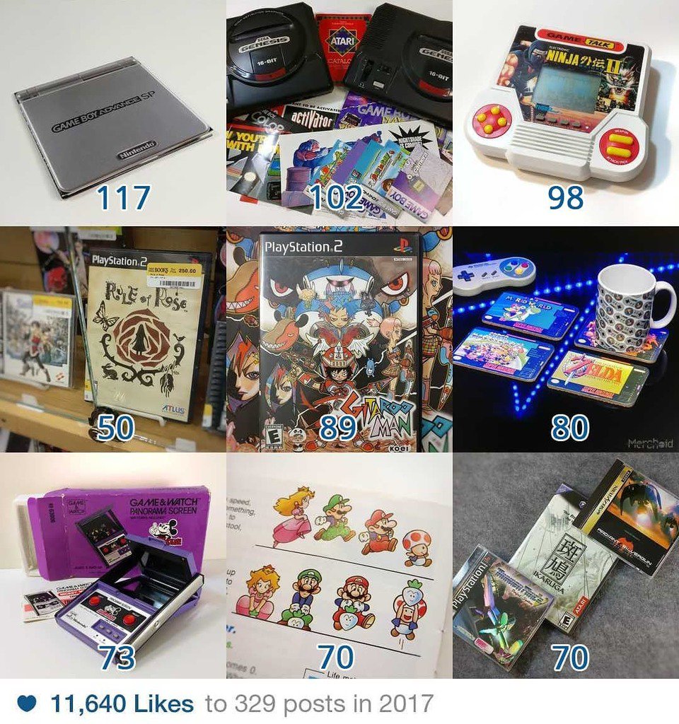 retrowebgame's tweet image. RT @ShawnS52: Thanks for all the 👌s, 💕s, and 🔥 in 2017!! I still can't believe No. 1 is a picture of a piece of paper. You never can tell. Thanks to everyone  for sharing all the great gaming shots and everyday moments!
.
#retrogaming #retrocollectiv…