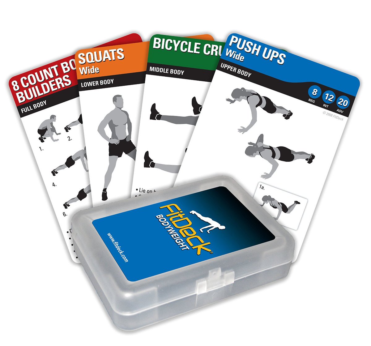 Fitdeck Illustrated Exercise Playing Cards for Guided Workouts #Fitness #StrengthTraining #GarageGym amzn.to/2eTAPAr