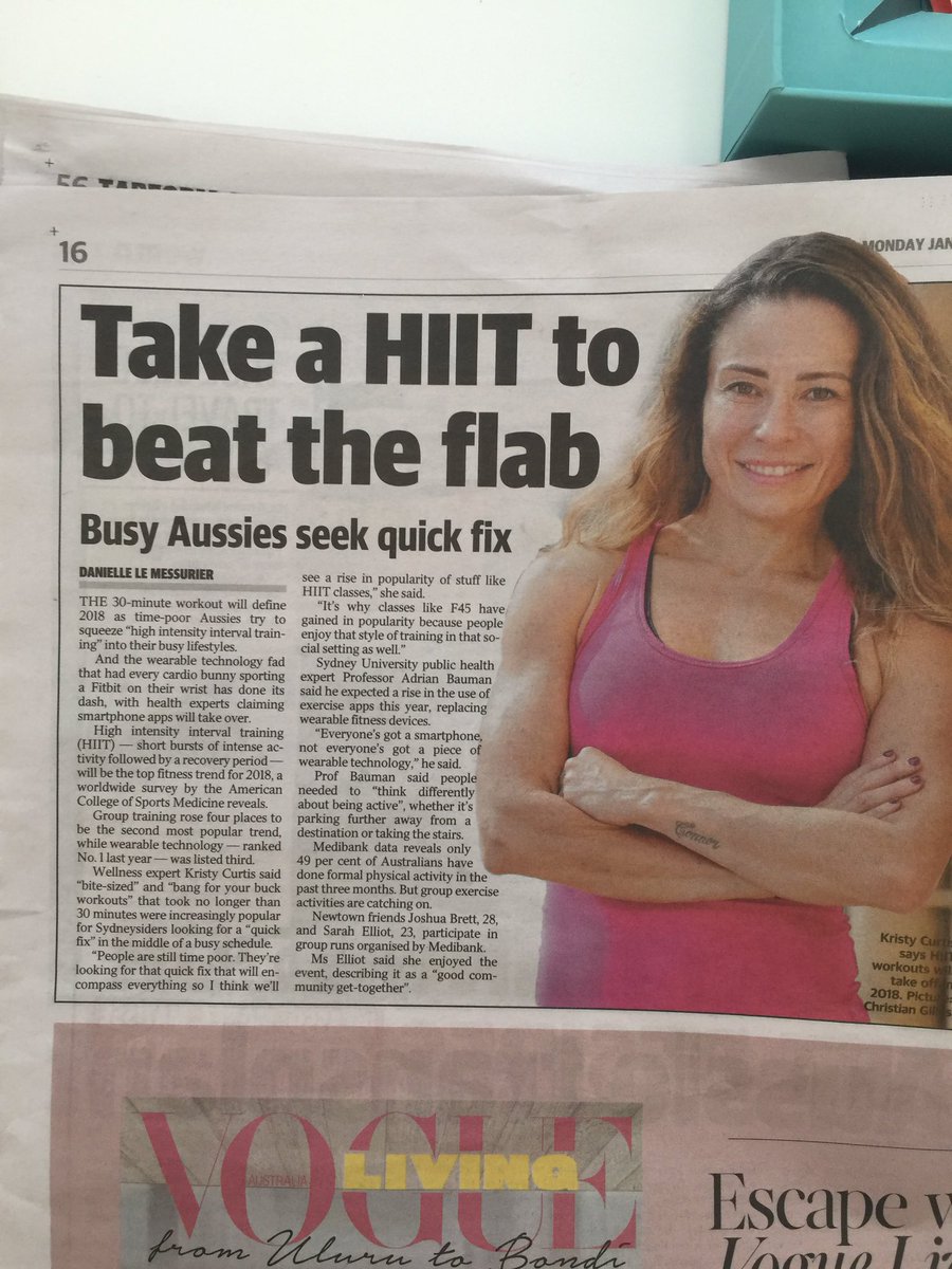 Grab your copy of the <a href="/dailytelegraph/">The Daily Telegraph</a> today for the wrap up of my fitness predictions for 2018!