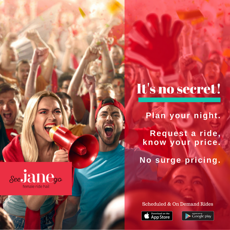 SeeJaneGoInc's tweet photo. Spread the word. Fixed #NewYearsEve pricing &amp; new users who sign up w/VIP Code NYEJANE receive a $5 gift card toward a future ride. #HailYES! https://t.co/3vJnW7sXPZ https://t.co/qxZYgXUBKT
