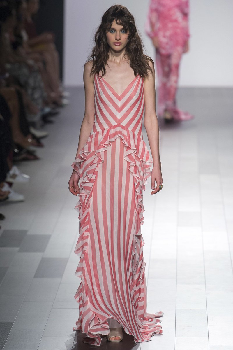 Have always loved this striped gown by Dolly Tree, worn by Myrna Loy in