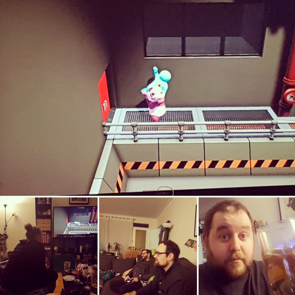 We rang in the #newyears in style
We had #goodfriends , #goodfood , #adultbeverages and some #gangbeasts on my #ps4 
I couldn't think of a better way to welcome #2018 
I hope everyone had a fantastic new years
Alot of love to everyone