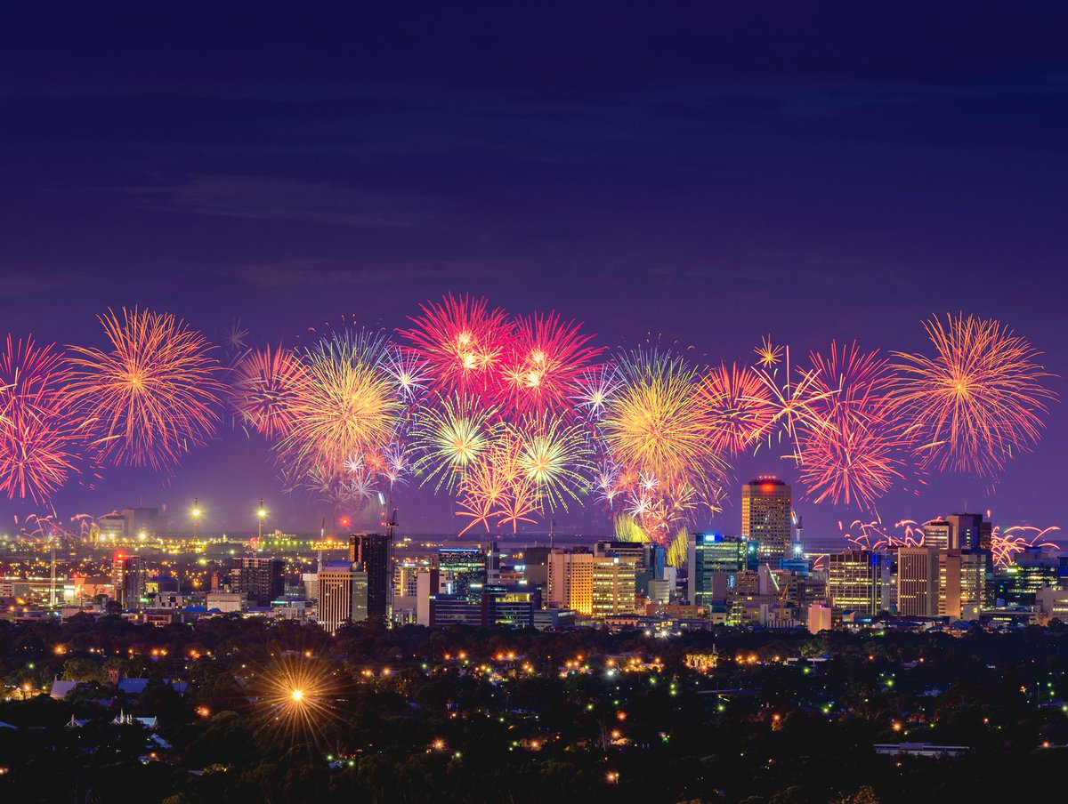 CityofAdelaide's tweet photo. Happy New Year Adelaide!!! 🎆 2️⃣0️⃣1️⃣8️⃣ 🎆 https://t.co/bXqqB1RDDx