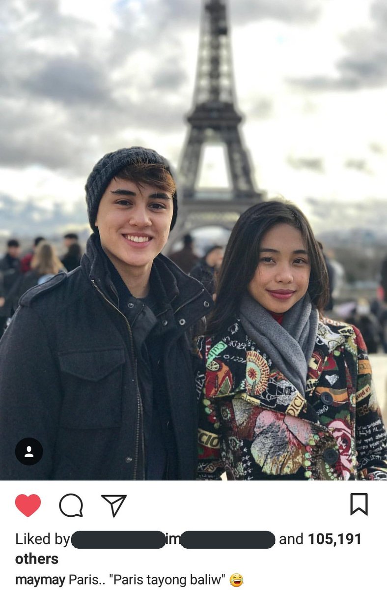 EntrataMarydale's tweet photo. Happy 100K for MayMay's Paris post. Road to 100K na rin for Edward soon. 💗

#MayWard
#EdwardBarber 
#MaymayEntrata 
@maymayentrata07 
@Barber_Edward_ https://t.co/S437AnV3Fb