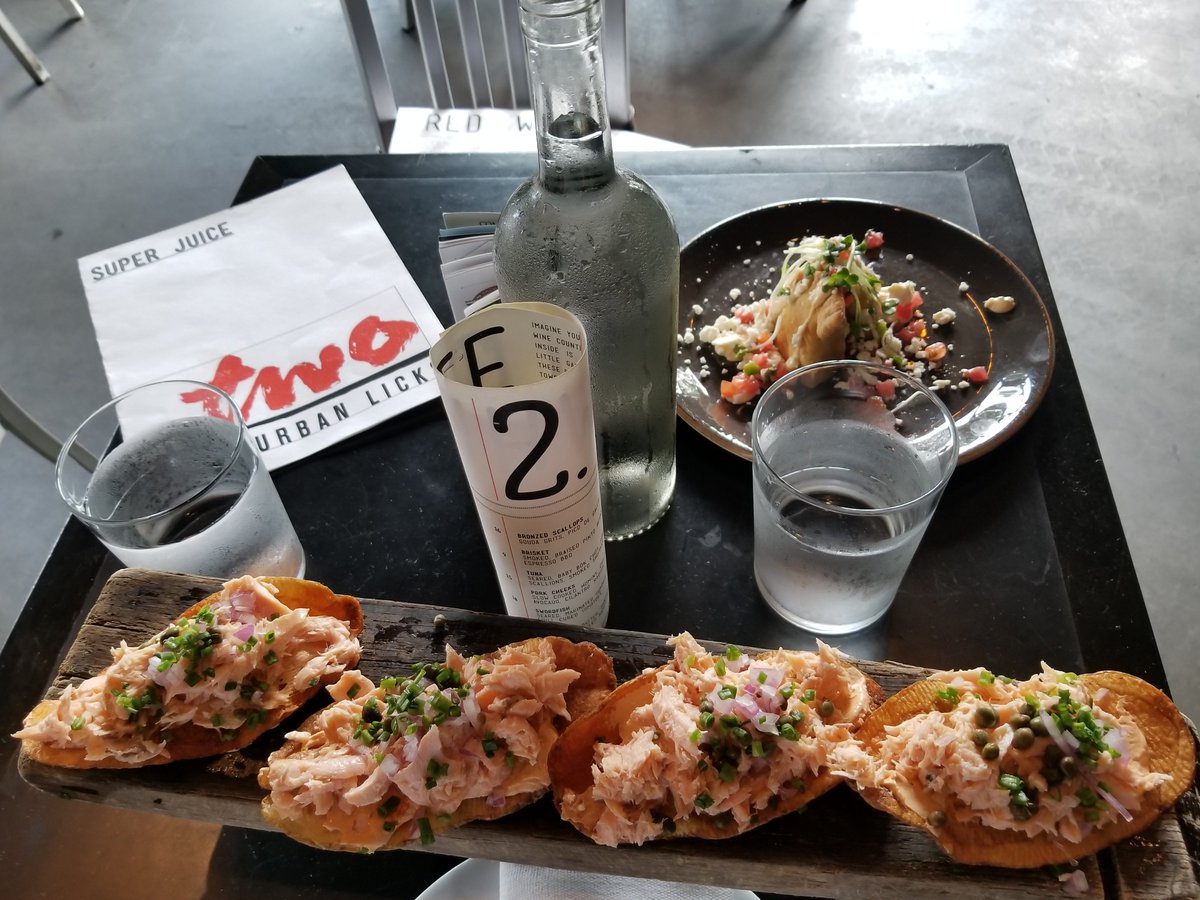 god4bandme's tweet photo. With the close of another year, I did a recap of some great eats in 2017: https://t.co/5ezcQx5oXz Get #bogo deals for places all around #Atlanta. Use code G4BM18 for your own #diningoutatl passbook for $39. #atlantaeats #twourbanlicks
#weloveatl #discoveratl
#diningoutatlpassbook https://t.co/GtSb76cPsP