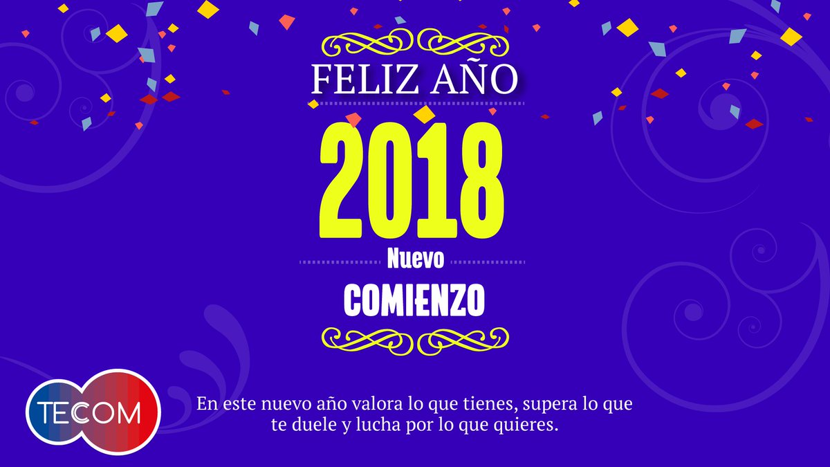 tecom_social's tweet photo. ¡Feliz Año 2018! https://t.co/X0sdDcoP8z