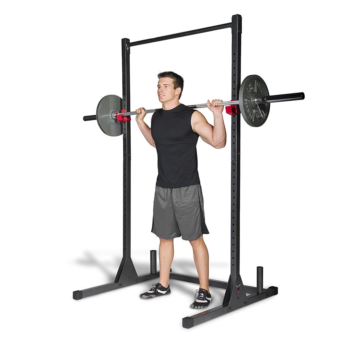 CAP Barbell Power Rack with Pull-Up Bar. Low-Cost, High-Quality, Free-Shipping #CrossFit #GarageGym amzn.to/2eYYaR8
