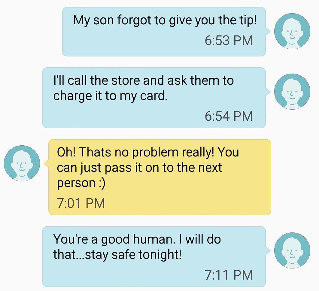 catinamount's tweet photo. Hey @PapaJohns, give my driver a raise please! The world needs more people like him!
#PapaJohnsPizza #ThankYou #ThingsWorthTweeting https://t.co/jTdu3BOPVd