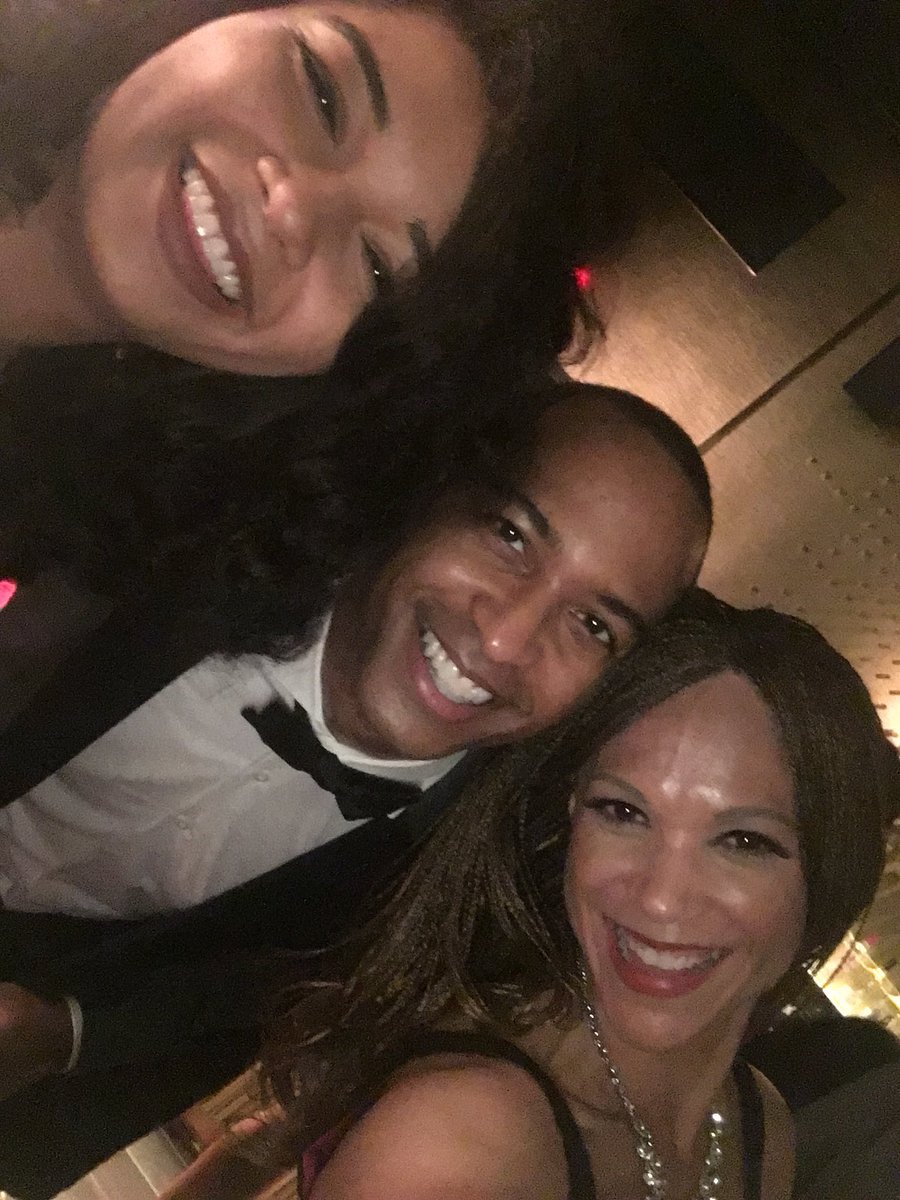 MHarrisPerry's tweet photo. That too was an epic evening complete with our all time most amazing “third wheel” @MayaHold3r and a late night battle dance with @SymoneDSanders at the Buzzfeed after party. 🔥🔥🤣 #mhp2017 https://t.co/SxLeOxEJQQ