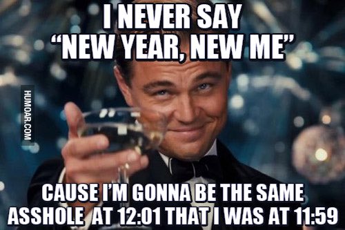 AcceptableCake's tweet photo. Wishing you all the best for 2018! Make a bunch of resolutions you won’t keep and then make them again in a year. It’s the circle of life. 😂😂 If you’re out, be careful and get back to those who love you safely. Happy New Year!🎆🎊 https://t.co/tK6Y8h3j4r