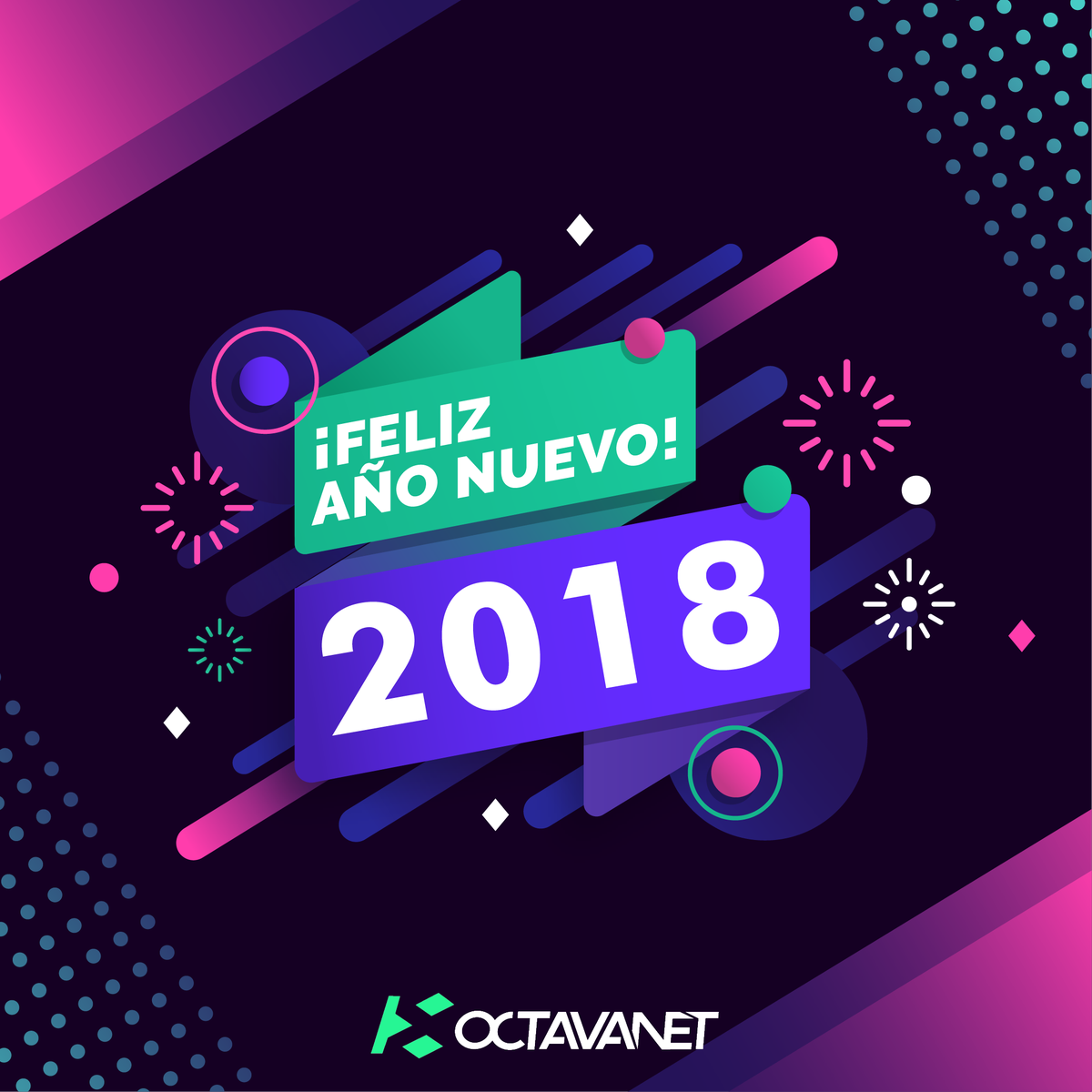 octavanet's tweet photo. ¡A todos nuestros clientes les deseamos un muy feliz y próspero nuevo año 2018! 🎉🥂 Desde Montevideo, Uruguay, @octavanet - Agencia Digital #FelizAñoNuevo #HappyNewYear https://t.co/5q4bRmB9DD