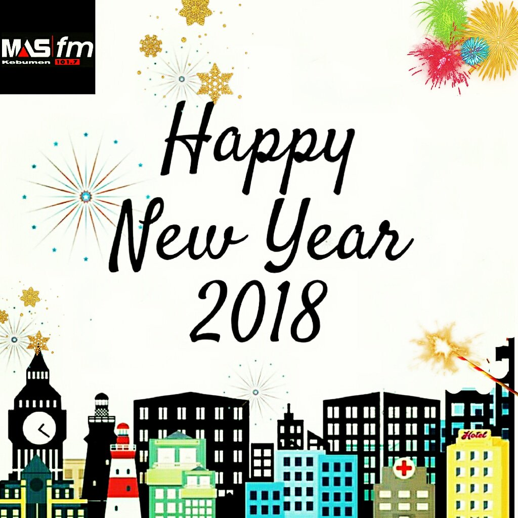 Segenap Direksi, Manajemen, Redaksi, dan karyawan <a href="/masfmkebumen/">MAS FM Kebumen</a> mengucapkan selamat tahun baru dan Semangat baru 2018 🙏
