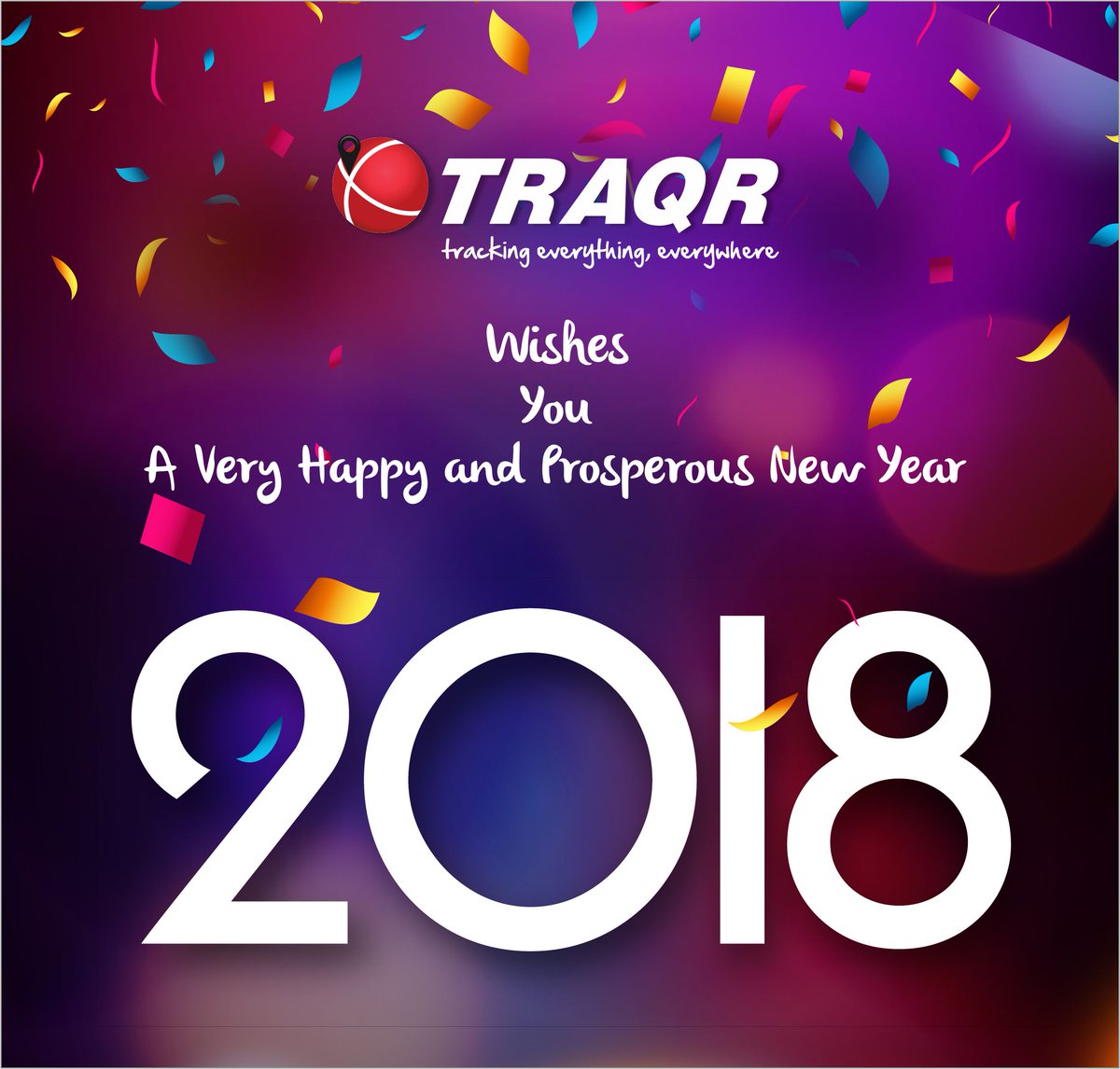 traqr's tweet photo. Wishing all well wishers a Very Happy and Prosperous New Year 2018 https://t.co/r8d1T9M2Ng