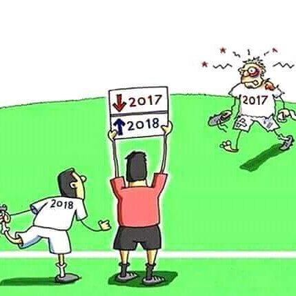 Adios 2017 bienvenido 2018 gracias Dios mio por un año mas de vida