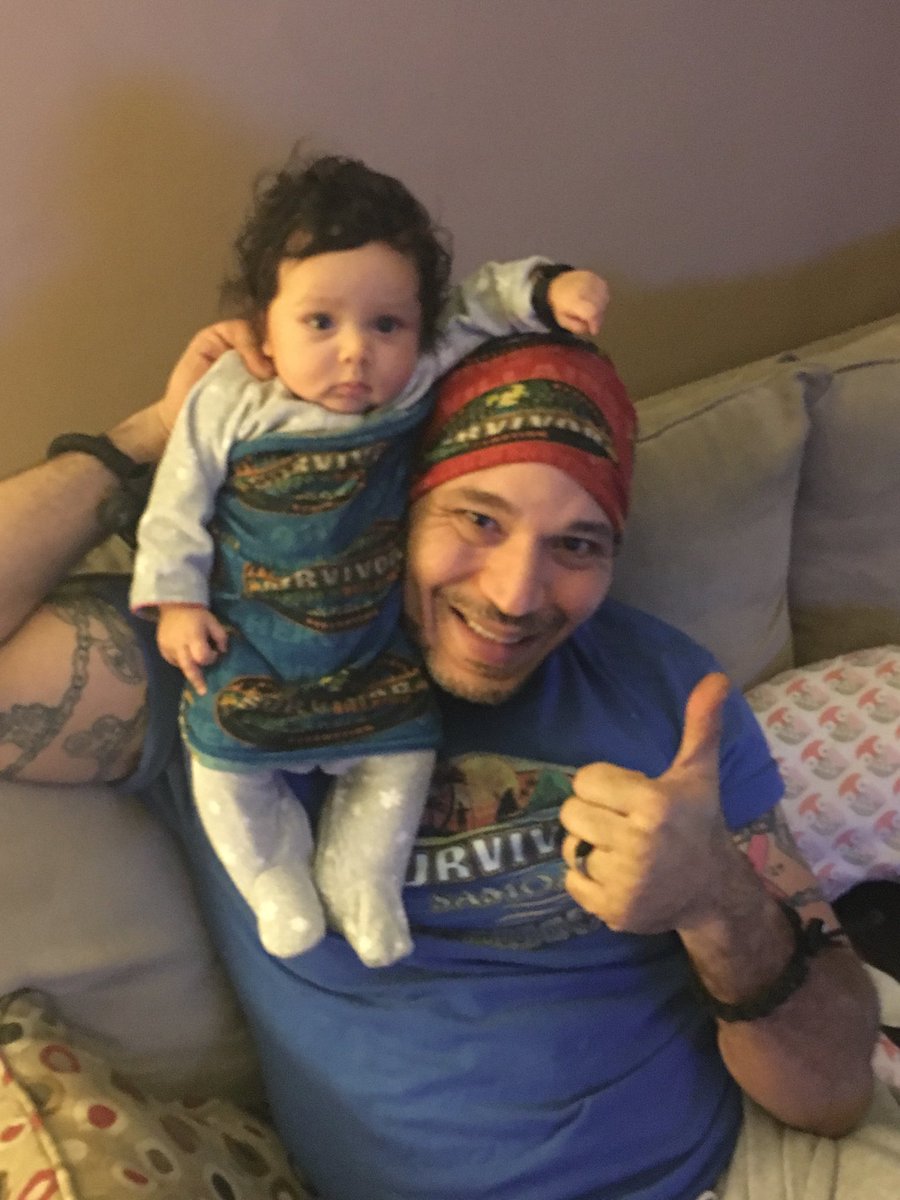 Darnell75's tweet photo. 2018 will be my year to play survivor and I have my little Layla cheering me on @JeffProbst  @survivorcbs https://t.co/VQJbDDB191