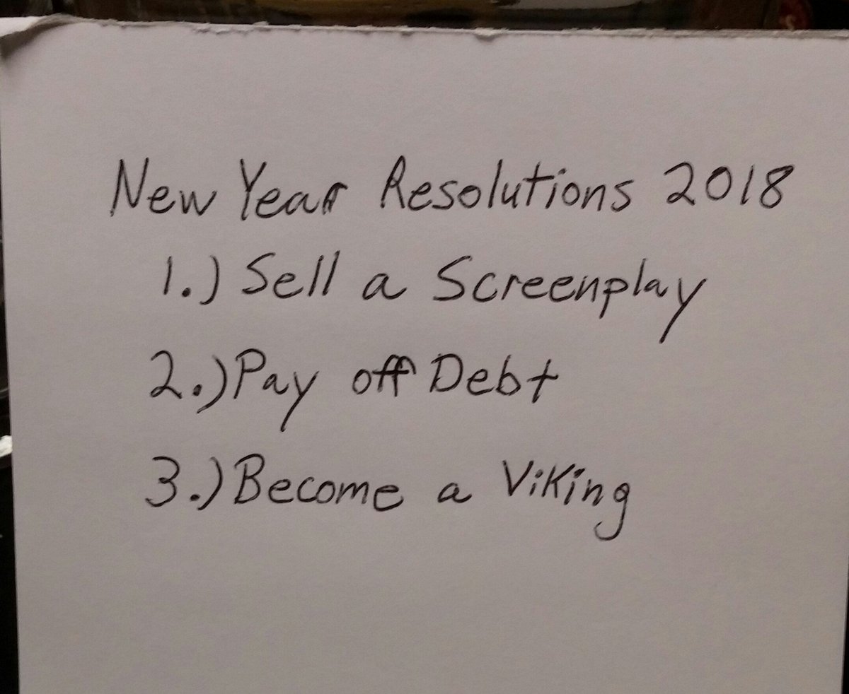 travisLcook's tweet photo. In no particular order...my list.
#HappyNewYears #NewYearsEve2017 #HappyNewYear #BringOn2018 #JDTCwriters https://t.co/An712fcOJw