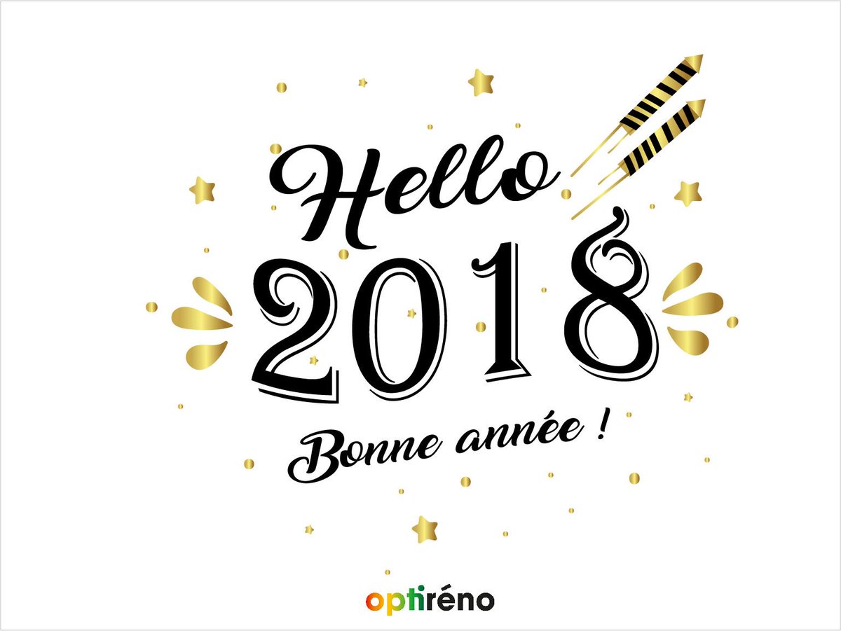 Optireno's tweet image. Tous nos meilleurs vœux de bonheurs et de succès pour cette nouvelle année 2018 !